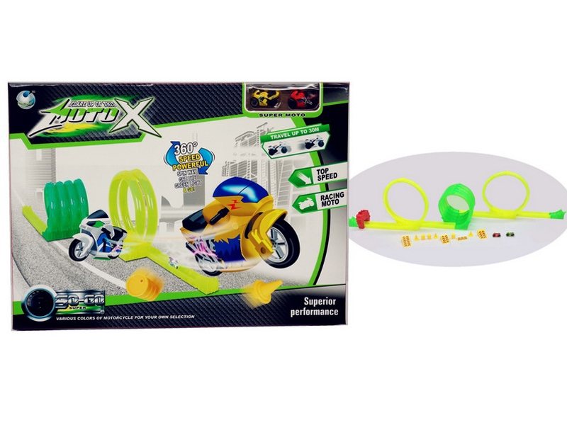 HIGH SPEED RAILWAY SET W/2PCS FRICTION MOTO - HP1090701