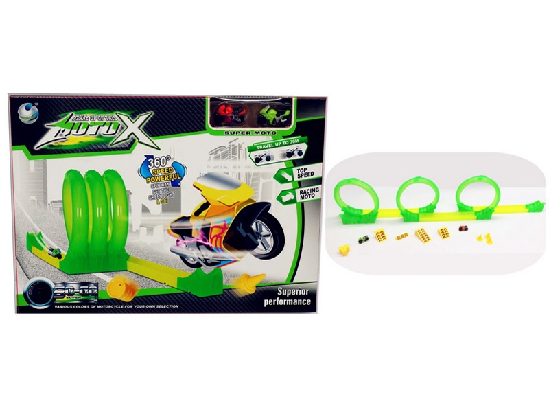 HIGH SPEED RAILWAY SET W/2PCS FRICTION MOTO - HP1090702