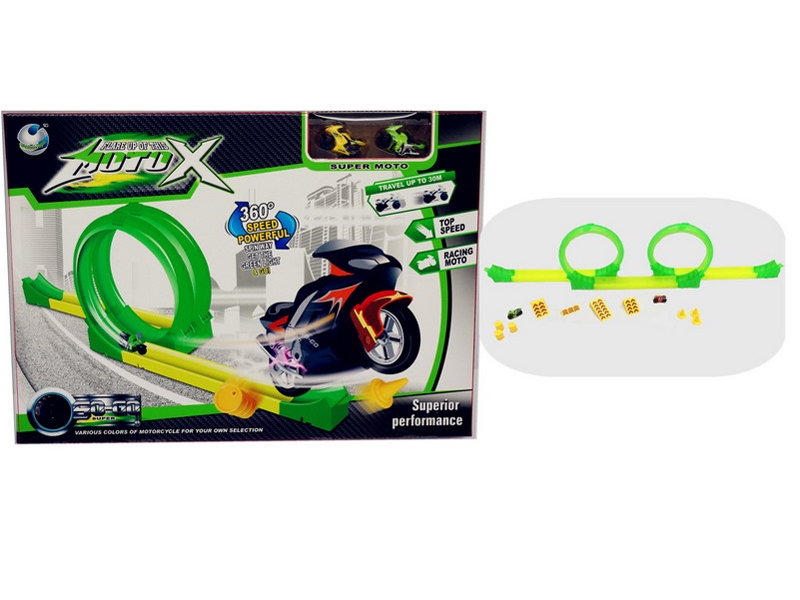 HIGH SPEED RAILWAY SET W/2PCS FRICTION MOTO - HP1090704