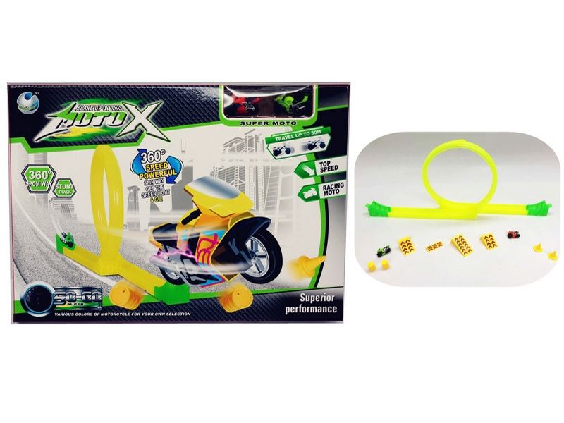 HIGH SPEED RAILWAY SET W/2PCS FRICTION MOTO - HP1090705