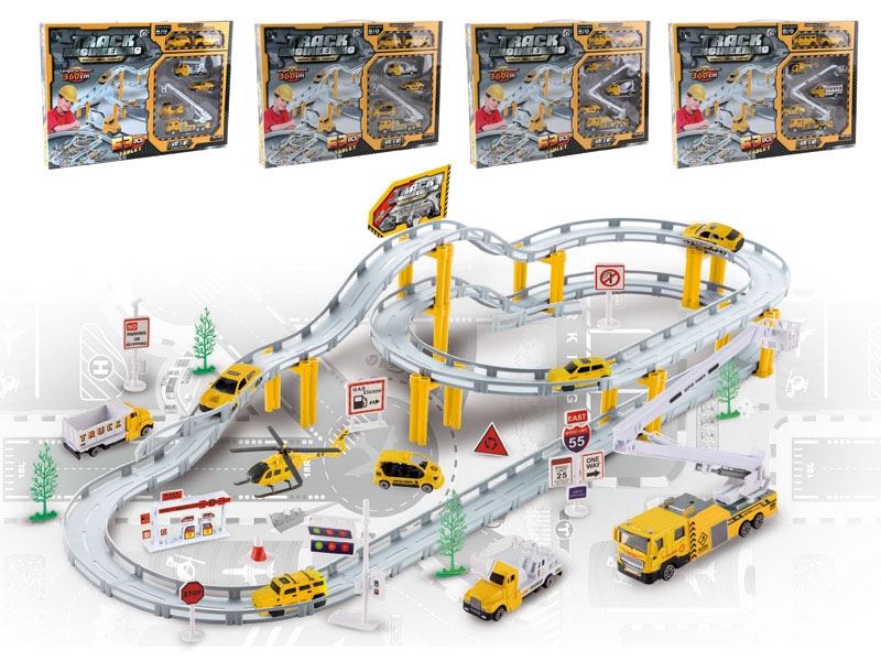 B/O RAIL CAR DIE-CAST SET 4ASST - HP1090771