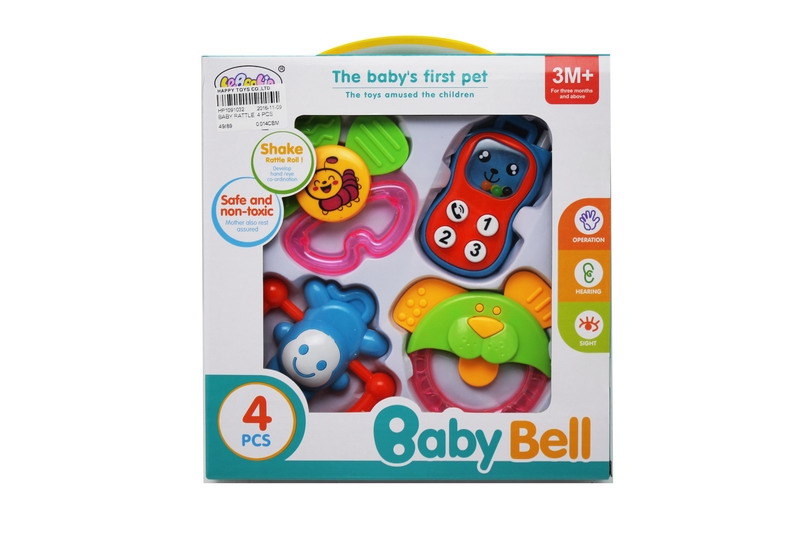 BABY RATTLE  4 PCS - HP1091032