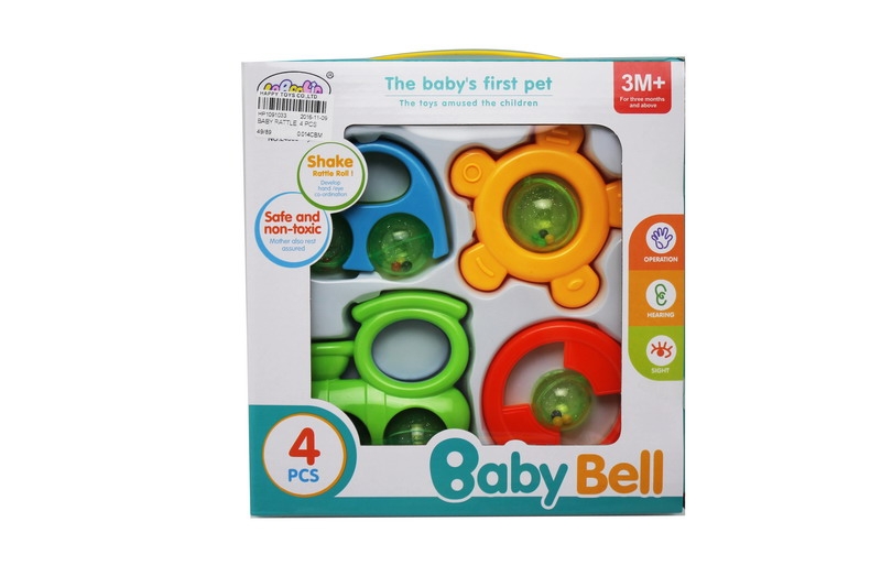 BABY RATTLE  4 PCS - HP1091033