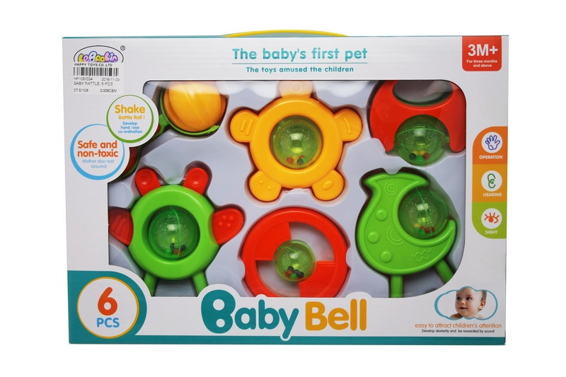BABY RATTLE  6 PCS - HP1091034