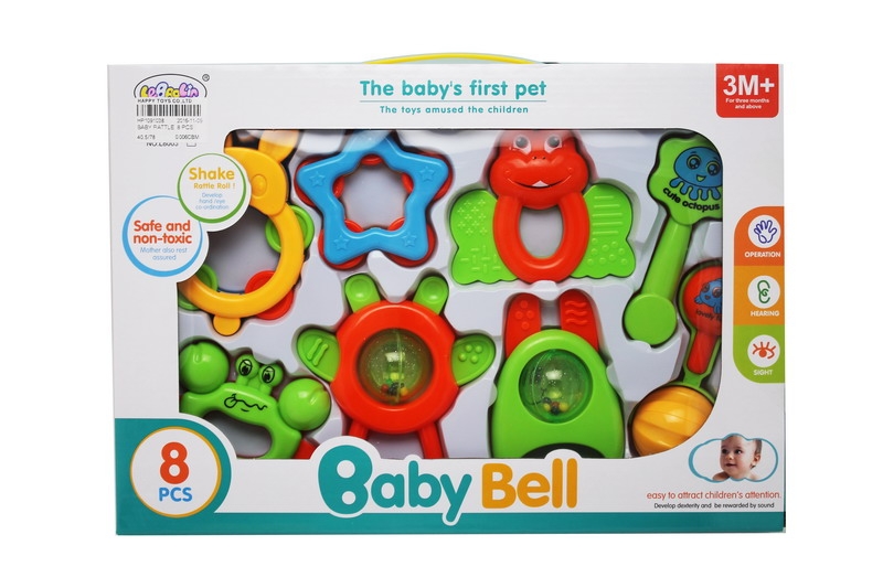 BABY RATTLE  8 PCS - HP1091038