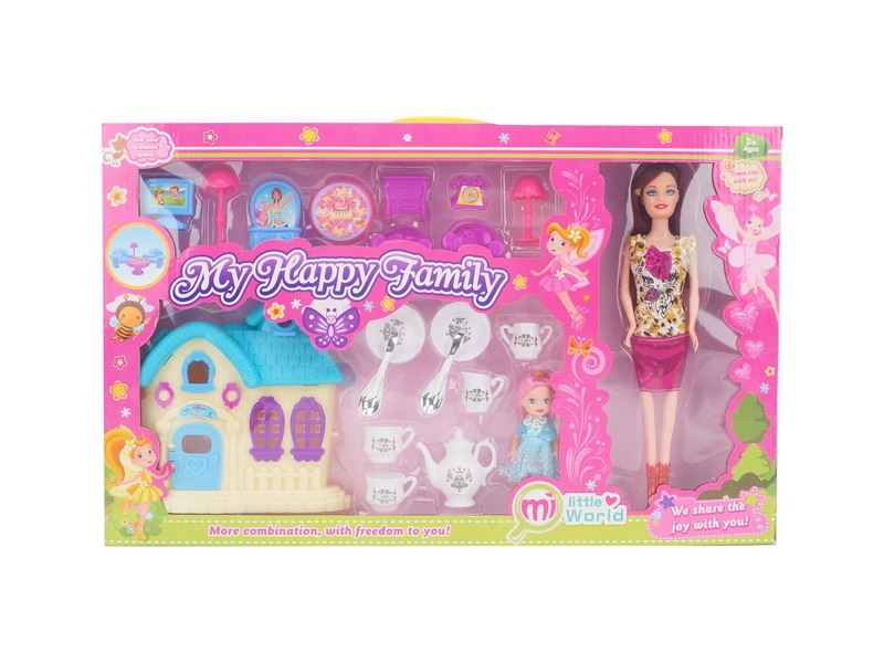 VILLA W/BENDABLE DOLL 2ASST - HP1091198