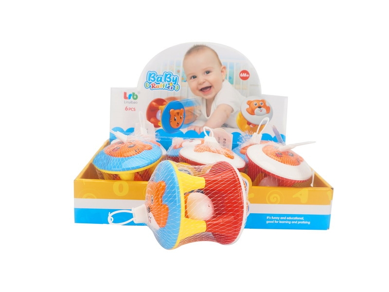 BABY RATTLE BALL 2ASST 6PCS/DISPLAY BOX - HP1091219