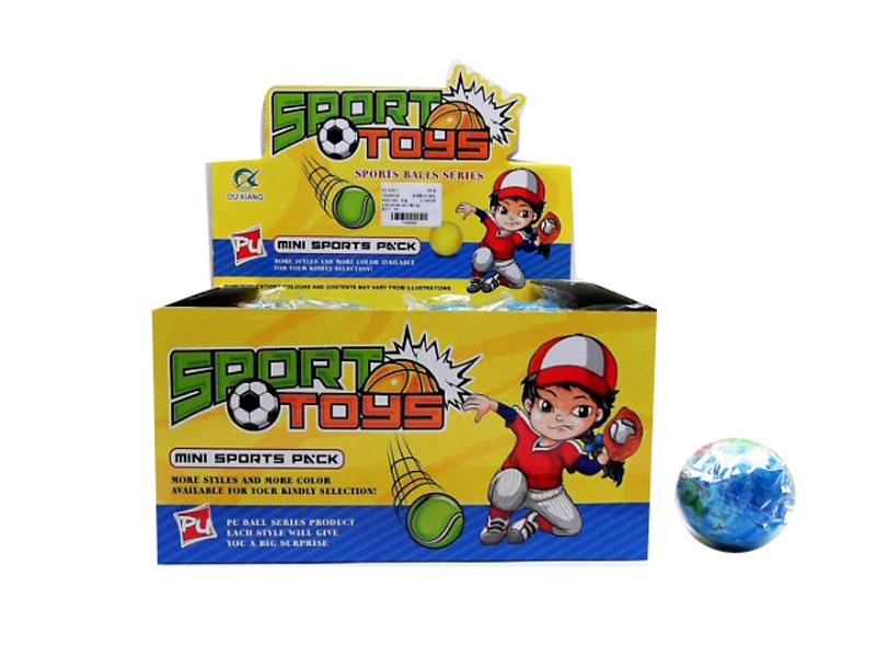 7.5CM PU BALL 24PCS/DISPLAY BOX - HP1091632