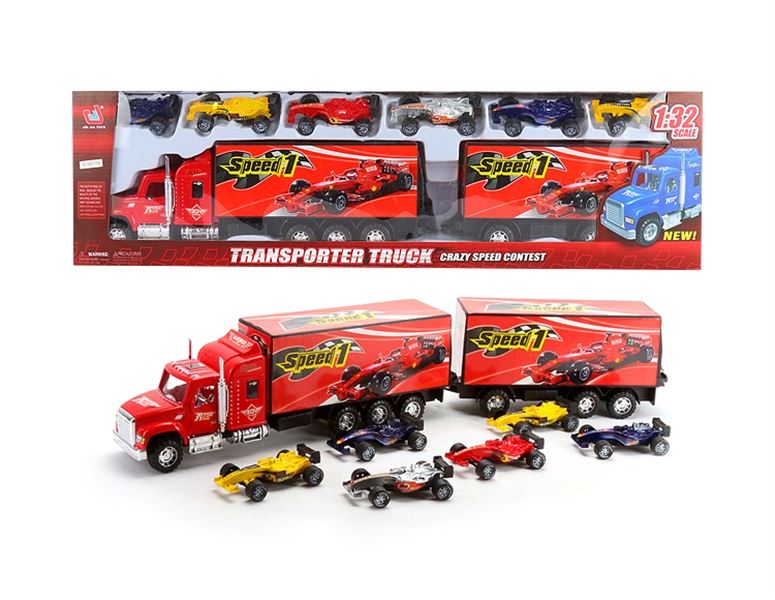 FRICTION TRUCK W/6 FREE WAY CARS - HP1091847