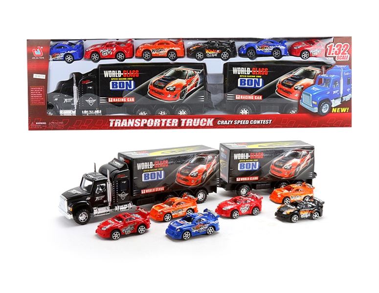 FRICTION TRUCK W/6 FREE WAY CARS - HP1091849