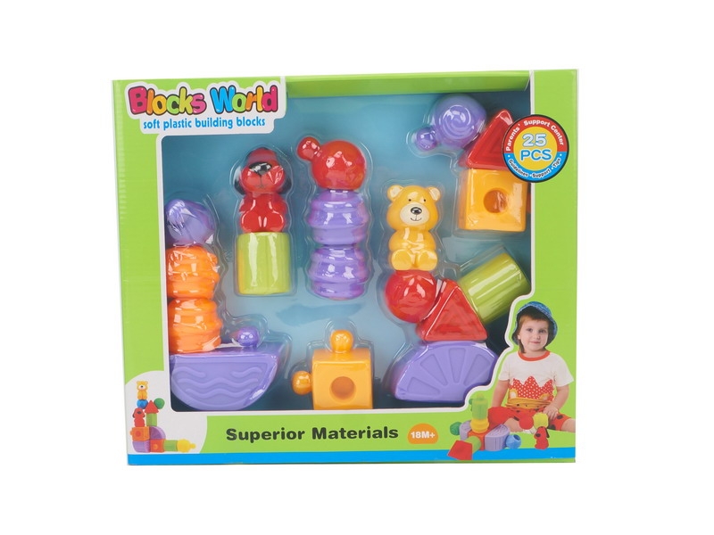 SOFT MATERIA BUILDING BLOCK 25PCS - HP1092244