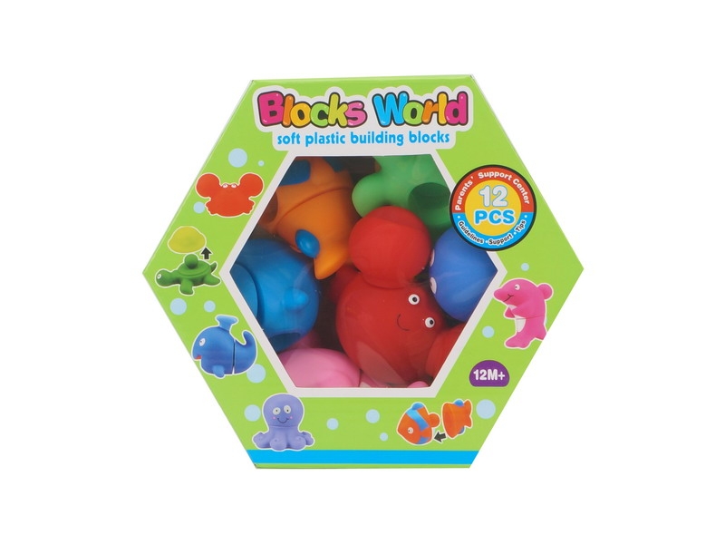 SOFT MATERIA BUILDING BLOCK 12PCS - HP1092248