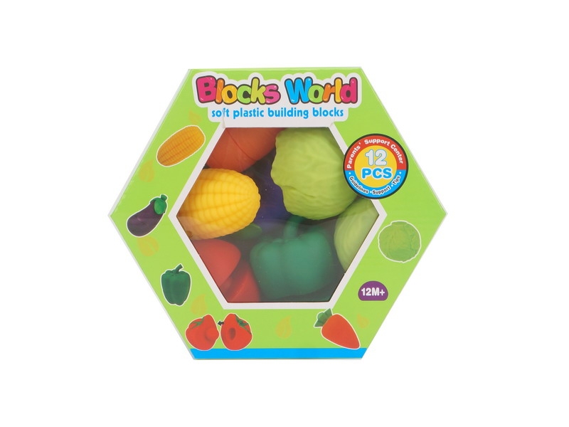 SOFT MATERIA BUILDING BLOCK 12PCS - HP1092249