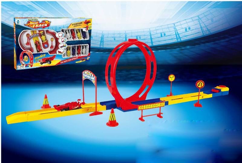 LAUNCH TRACK SET W/12PCS FREE WAY CAR - HP1092411