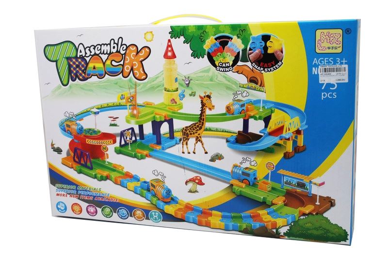 B/O TRAIN W/BUILDING BLOCK & LIGHT & MUSIC75PCS - HP1092466