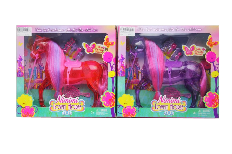 HORSE W/ACCESSORIES RED/PURPLE - HP1092715