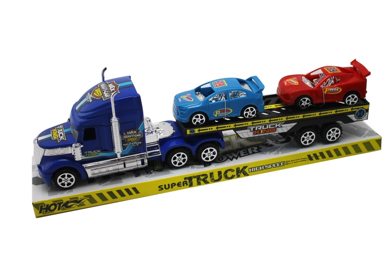 FRICTION TRUCK W/2 FREE WAY CARS RED/GREEN/BLUE - HP1092736