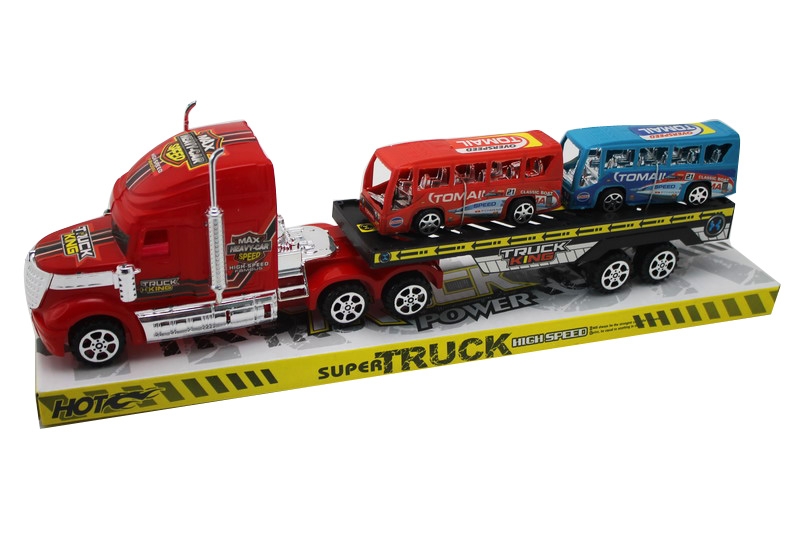 FRICTION TRUCK W/2 FREE WAY CARS RED/GREEN/BLUE - HP1092738