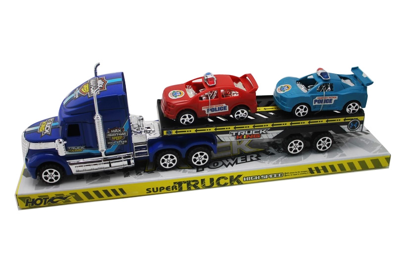 FRICTION TRUCK W/2 FREE WAY CARS RED/GREEN/BLUE - HP1092741