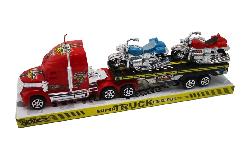 FRICTION TRUCK W/2 FREE WAY MOTORCYCLES RED/GREEN/BLUE - HP1092742