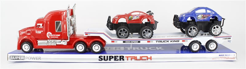 FRICTION TRUCK W/2 FREE WAY CARS RED/BLUE - HP1092758