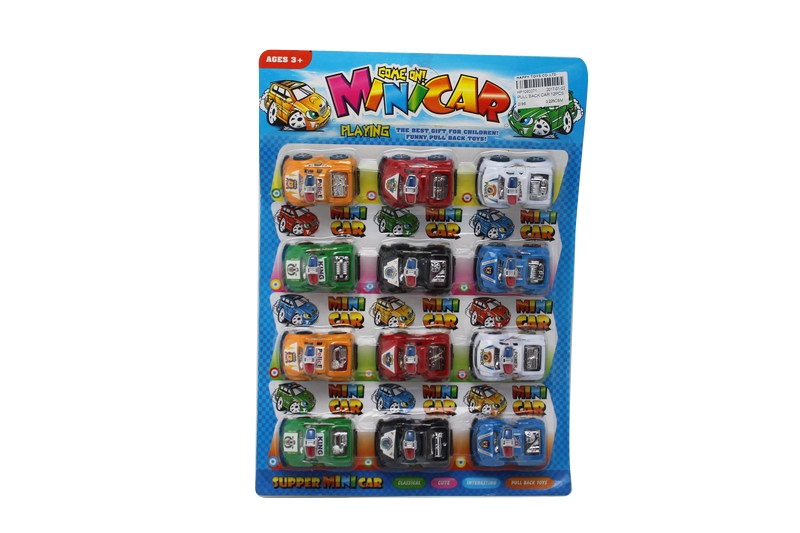 六款六色喷漆电镀椅座回力车 12PCS - HP1093071
