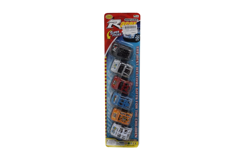 六款六色喷漆电镀椅座回力车 6PCS - HP1093129