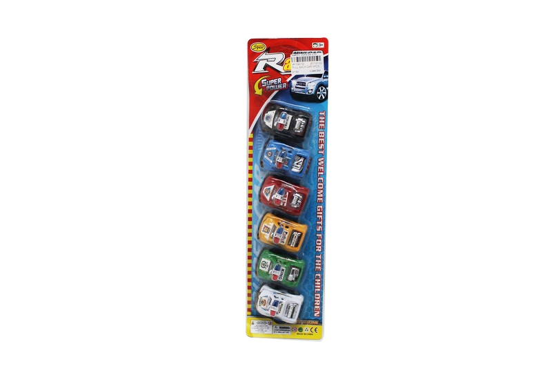六款六色喷漆电镀椅座回力车 6PCS - HP1093132