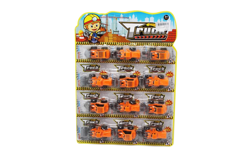 六款实色六款回力工程车 12只 - HP1093133