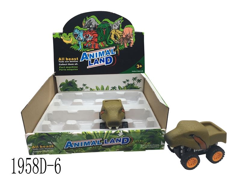 FRICTION ANIMAL CAR 8PCS/DISPLAY BOX - HP1093163