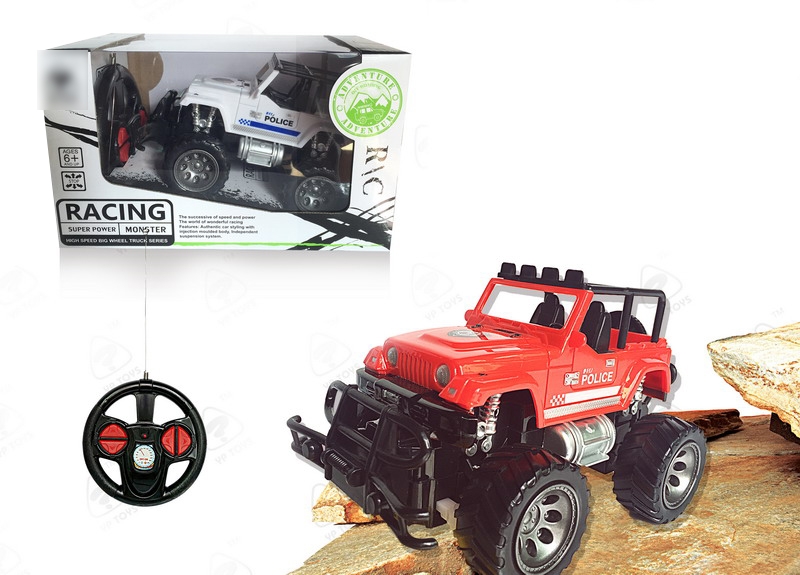 1:24 4 FUNCTION R/C CAR,NOT INCLUDED BATTERY WHITE/RED - HP1093290