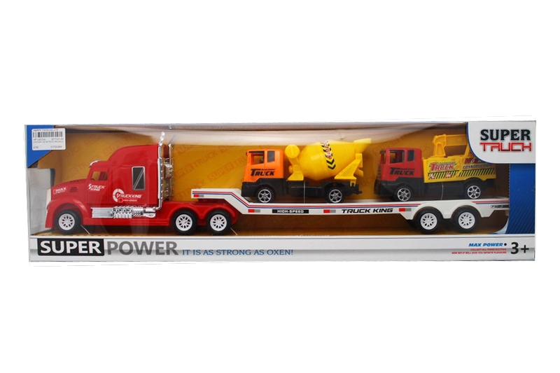 FRICTION CAR W/TRUCK RED/BLUE - HP1093356