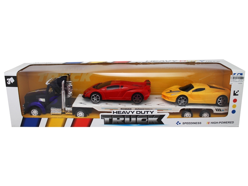 FRICTION CAR W/2PCS CAR  RED/BLUE - HP1093577