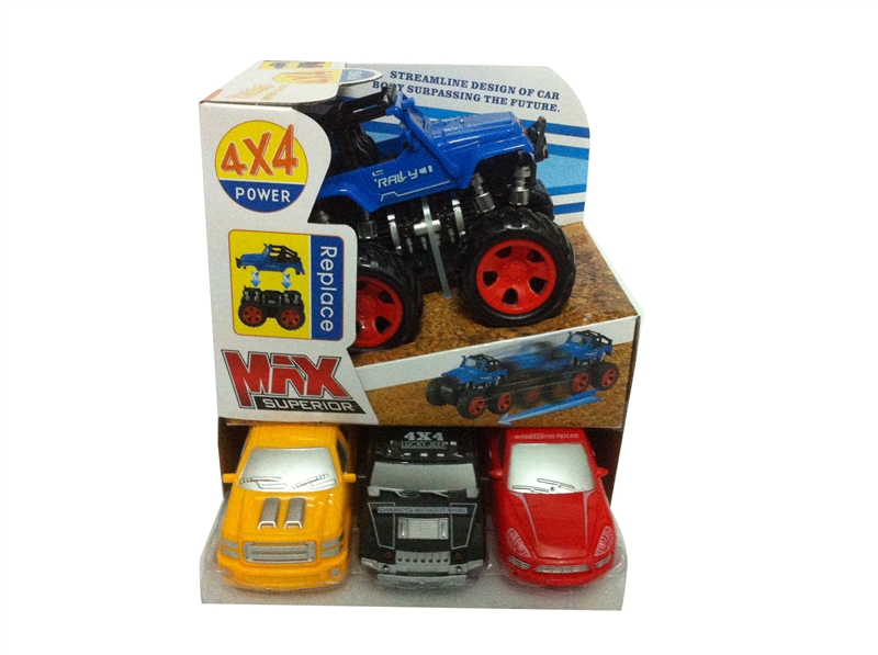 FRICTION CAR  BLUE/YELLOW/BLACK/RED - HP1093606