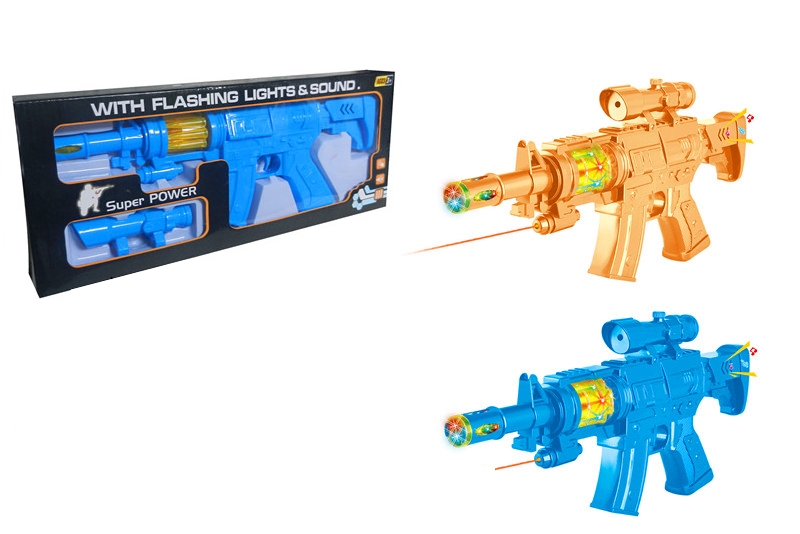 B/O GUN W/FLASH & INFRARED & SHAKE ORANGE/BLUE - HP1093726
