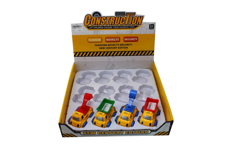 FRICTION CONSTRUCTION CAR 12PCS/DISPLAY BOX - HP1093735