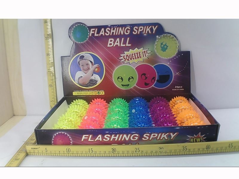 6.5M FLASHING SPIKY BALL (24 PCS/DISPLAY BOX) - HP1093868