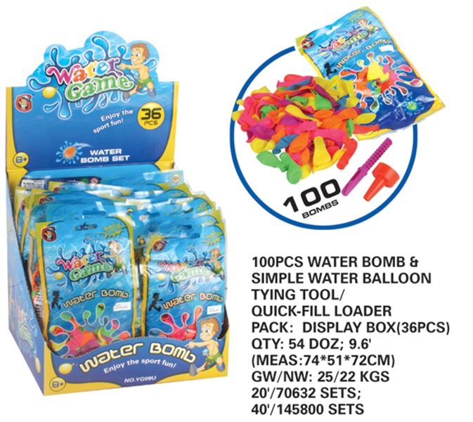 100PCS WATER BOMB 36PCS/DISPLAY BOX - HP1094269