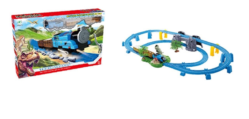B/O RAIL CAR DIE CAST PARKING LOT SET  W/LIGHT & MUSIC - HP1094406