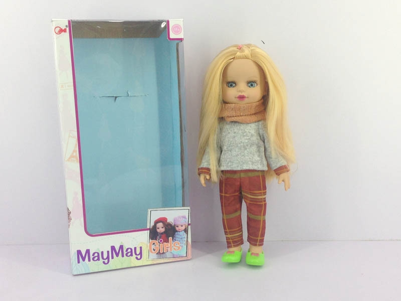 36CM VINYL DOLL W/SONG - HP1094516