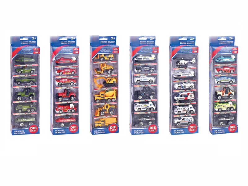 1：64 DIE CAST CAR 6PCS - HP1095119
