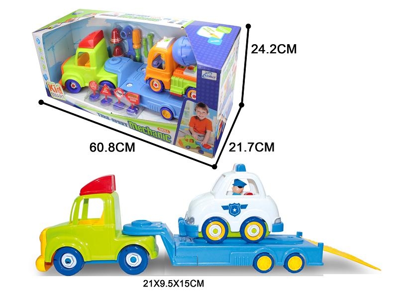 ASSEMBLE FREE WAY TRUCK & CONSTRUCTION CAR W/ACCESSORIES - HP1096068