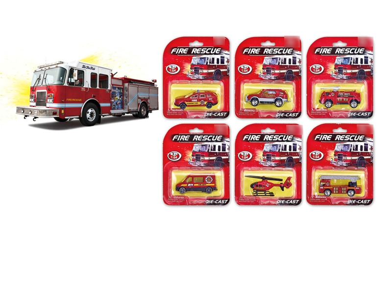 F/W DIE CAST FIRE ENGINE 6 ASST. - HP1096088