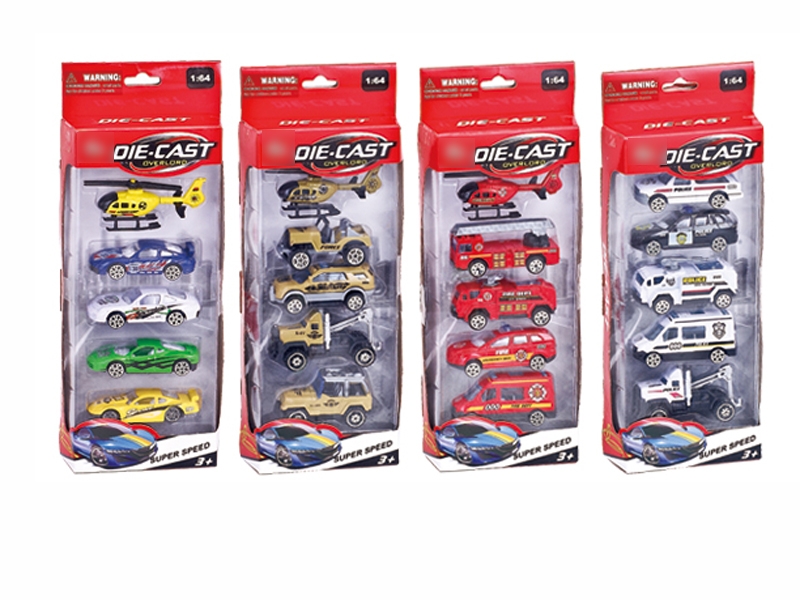 5PCS F/W DIE CAST CAR  4 ASST. - HP1096093