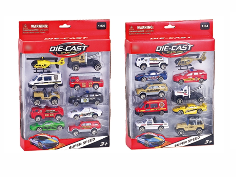10PCS F/W DIE CAST CAR 2 ASST. - HP1096094