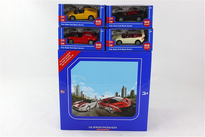 1：43合金回力车 4款混装 24只/展示盒 - HP1096103