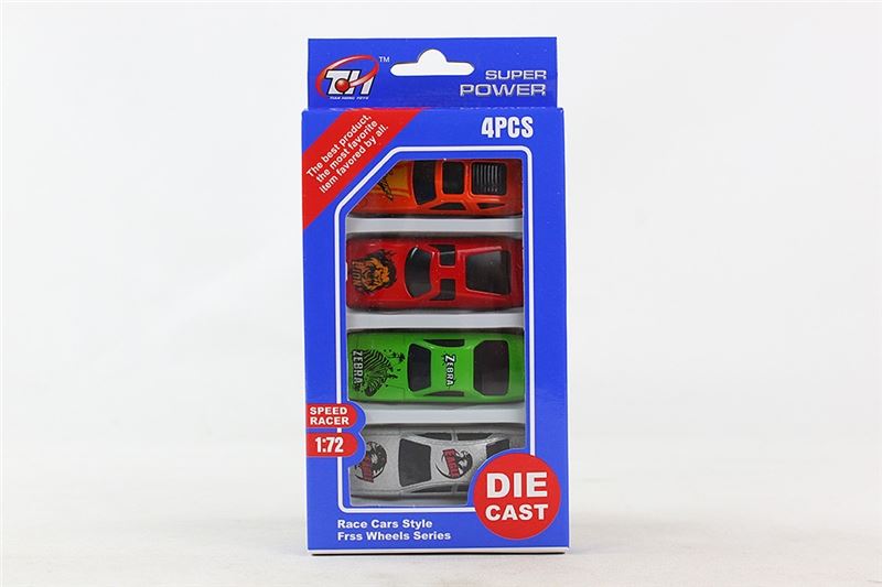 4PCS 1:72 F/W DIE CAST CAR - HP1096123