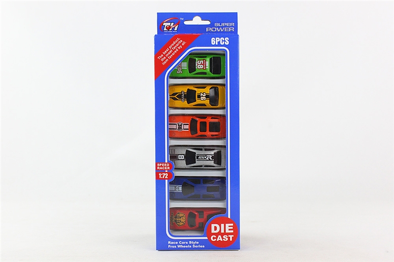 6PCS 1:72 F/W DIE CAST CAR - HP1096125