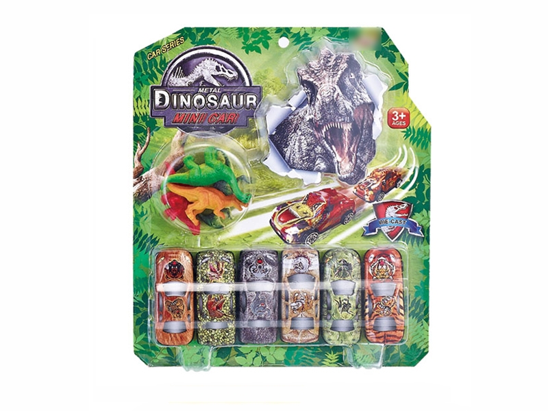 6PCS F/W IRON CAR+4PCS DINOSAURE - HP1096153