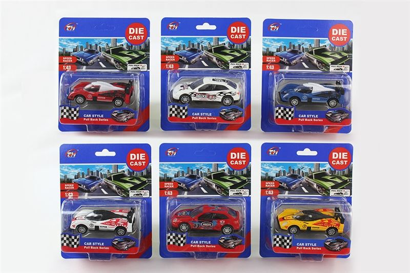 1:43合金回力赛车 6款混装 - HP1096197